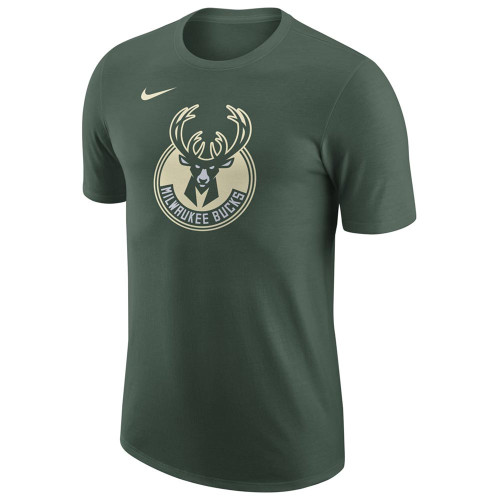 Nike Ανδρική κοντομάνικη μπλούζα Milwaukee Bucks NBA Essential Logo1 SS Tee